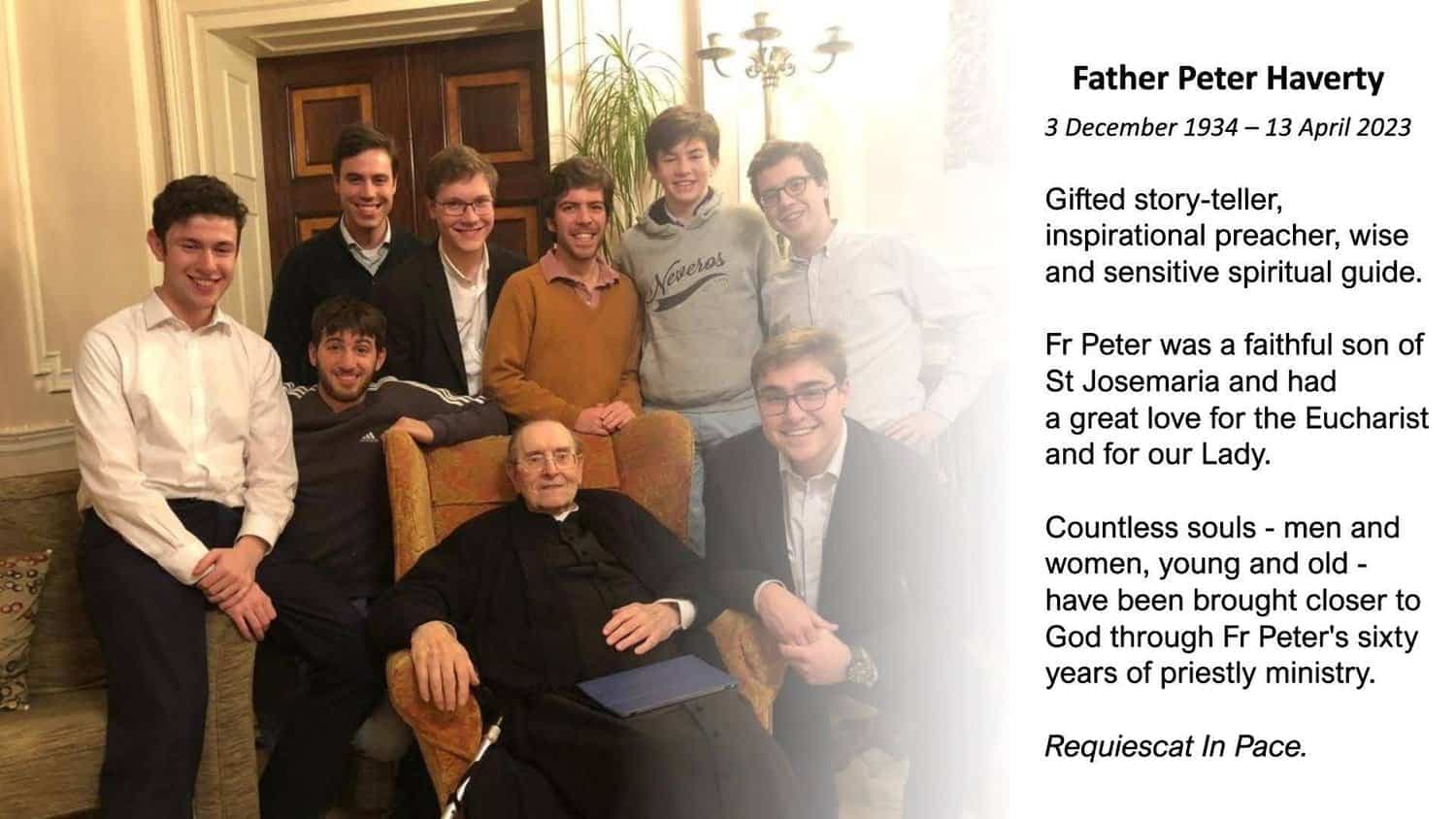 Father Peter Haverty memorial card